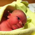 Unsere Tochter nach der Geburt